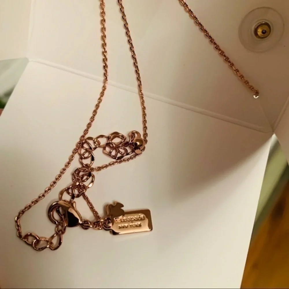 Kate Spade New York Gold Bow Necklace and Stud Earrings Set NWT
